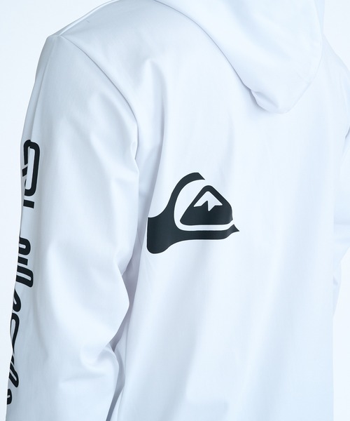 新品タグ付き　JUN&ROPE プレイド柄PLAYロゴ　プルオーバー　白　Ｌ Quiksilver（クイックシルバー） ラッシュガード 水着 ラッシュガード