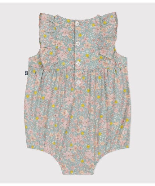 PETIT BATEAU（プチバトー） ベビー服 ロンパース フラワープリント