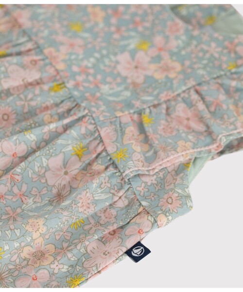 PETIT BATEAU（プチバトー） ベビー服 ロンパース フラワープリント