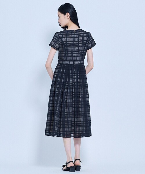 ワンピース FLOATING CHECK ドレスの画像
