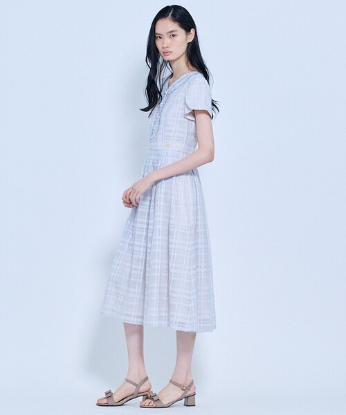 ワンピース FLOATING CHECK ドレスの画像