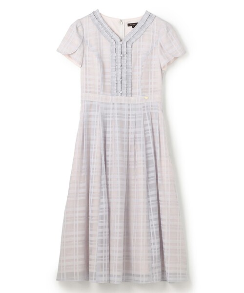 ワンピース FLOATING CHECK ドレスの画像