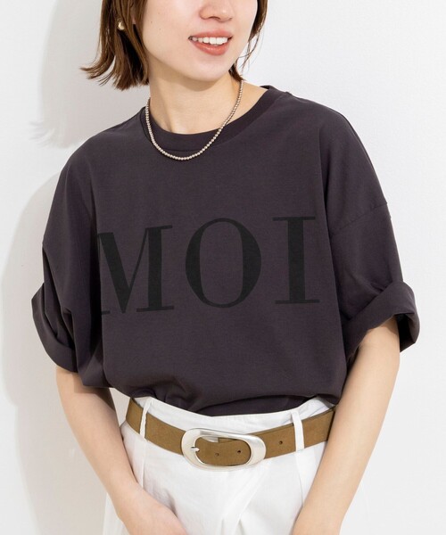 tシャツ ウォッシャブルMOI Ｔシャツ レディースの画像