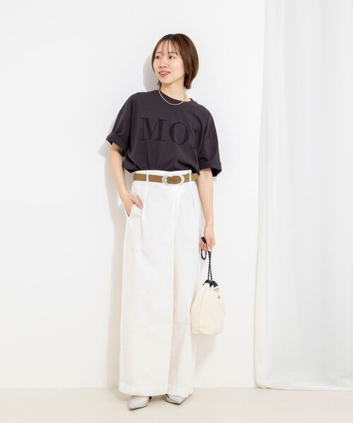 tシャツ ウォッシャブルMOI Ｔシャツ レディースの画像