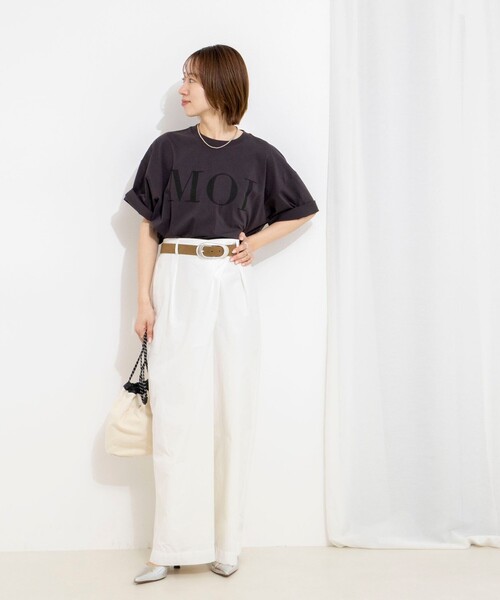 tシャツ ウォッシャブルMOI Ｔシャツ レディースの画像