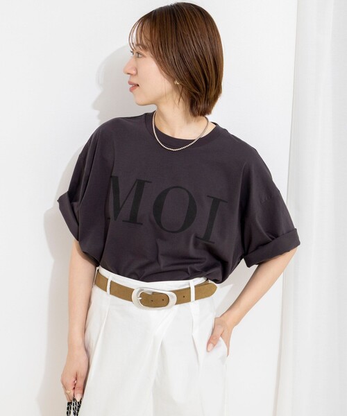 tシャツ ウォッシャブルMOI Ｔシャツ レディースの画像