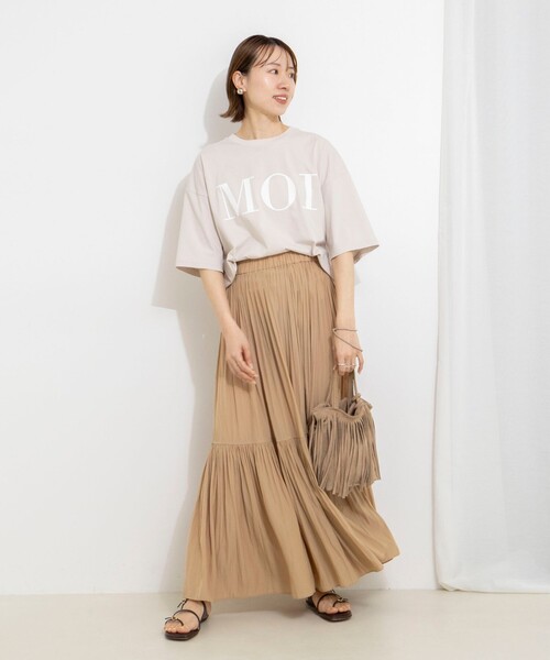 tシャツ ウォッシャブルMOI Ｔシャツ レディースの画像