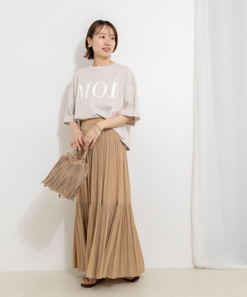 tシャツ ウォッシャブルMOI Ｔシャツ レディースの画像