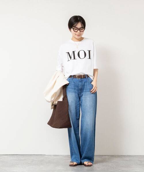 tシャツ ウォッシャブルMOI Ｔシャツ レディースの画像