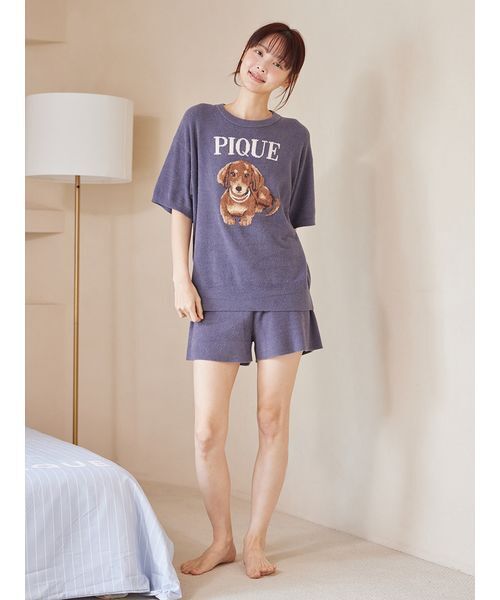 パジャマ ルームウェア ファッションCATS＆DOGSジャガードプルオーバー レディースの画像