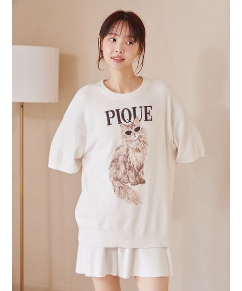 パジャマ ルームウェア ファッションCATS＆DOGSジャガードプルオーバー レディースの画像