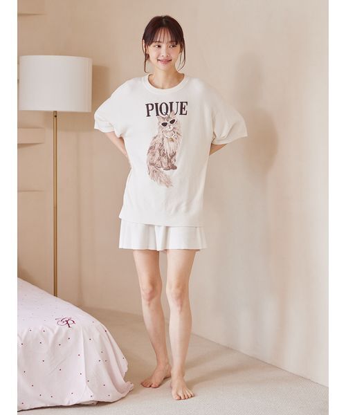 パジャマ ルームウェア ファッションCATS＆DOGSジャガードプルオーバー レディースの画像