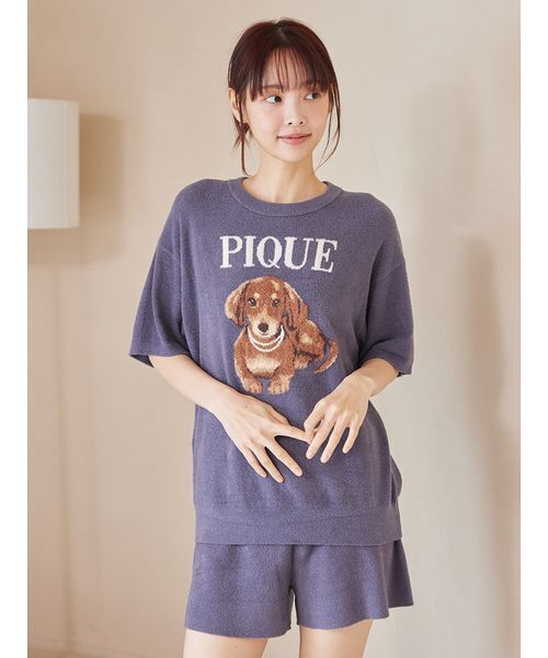 パジャマ ルームウェア ファッションCATS＆DOGSジャガードプルオーバー レディースの画像
