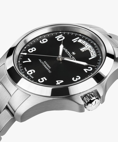 腕時計 HAMILTON 「ハミルトン」 腕時計 Khaki Field （カーキ フィールド） King キング 40MM ブラック×シルバーの画像