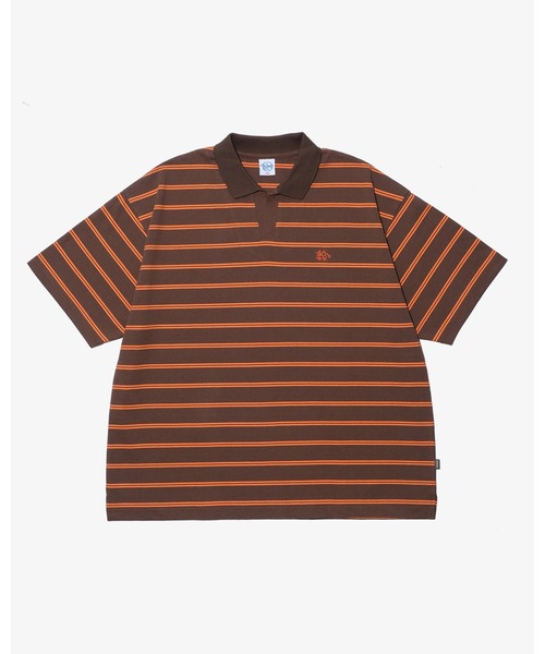 KEBOZ（ケボズ） ポロシャツ EFG BORDER SKIPPER S/S POLO メンズ