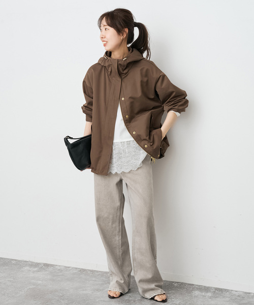 「Spick & Span」 マウンテンパーカー 36 ブラウン レディース_画像3