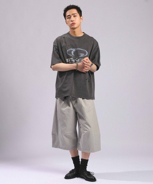 RAGEBLUE（レイジブルー） tシャツ Pigment Damage Logo T-Shirt