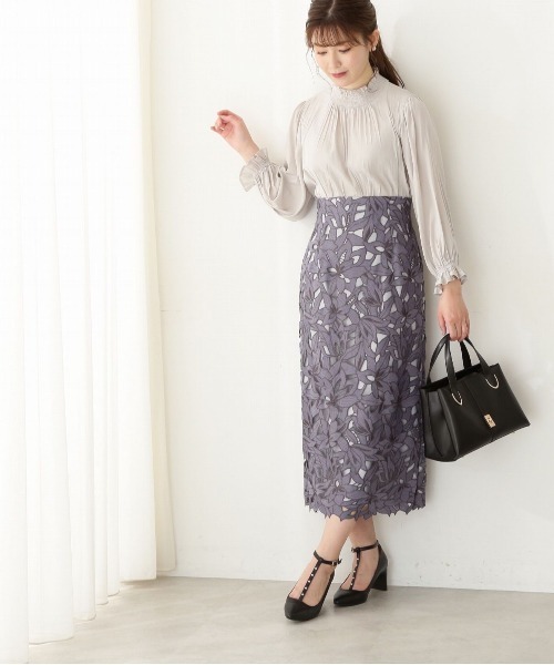 「PROPORTION BODY DRESSING」 タイトスカート MEDIUM ダークグレー レディース_画像6
