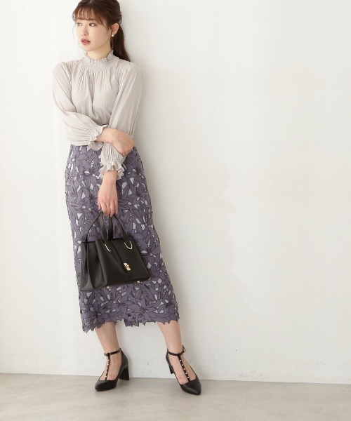 「PROPORTION BODY DRESSING」 タイトスカート MEDIUM ダークグレー レディース_画像7