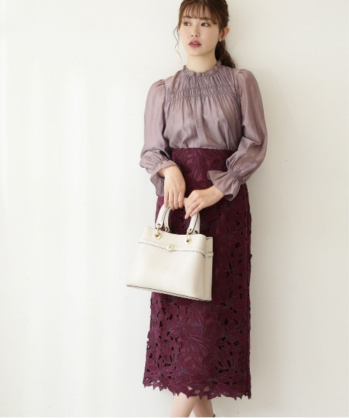 「PROPORTION BODY DRESSING」 タイトスカート MEDIUM ダークグレー レディース_画像8