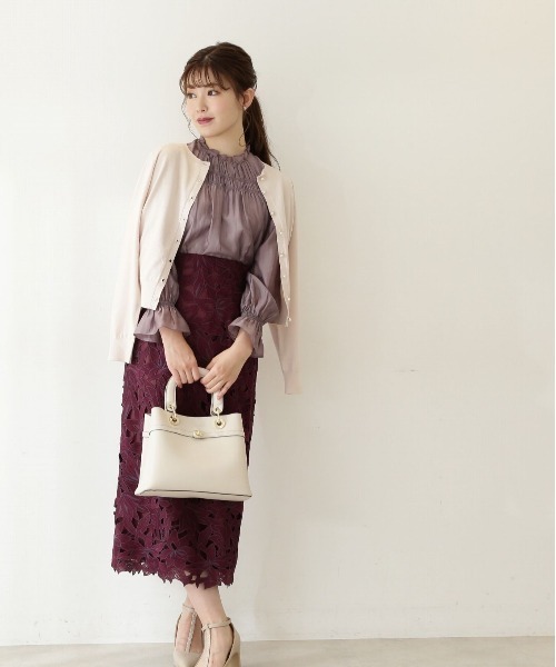 「PROPORTION BODY DRESSING」 タイトスカート MEDIUM ダークグレー レディース_画像9