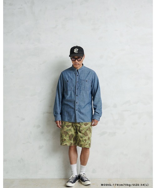 WAIPER.inc パンツ 米軍 OG-107 HBT ユーティリティショーツ ダック