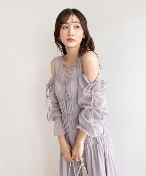 「RANDA」 長袖ワンピース 0 ピンク レディース_画像9