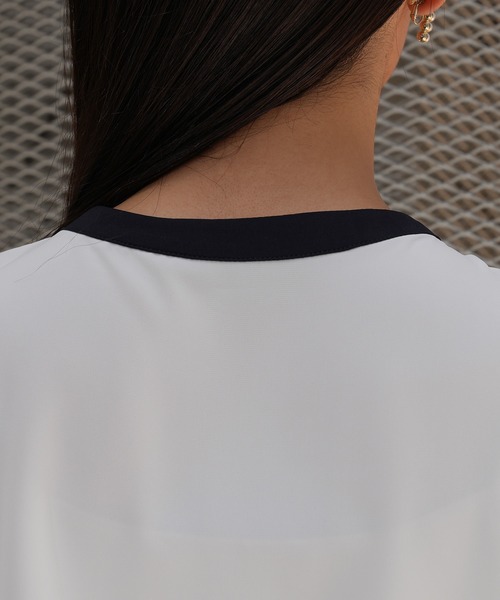 「TRUDEA」 長袖ブラウス LARGE ベージュ レディース_画像6
