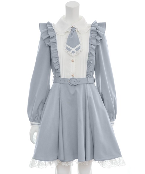 「Secret Honey」 長袖ワンピース MEDIUM ブラック レディース_画像4