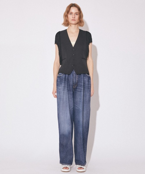 「beautiful people」 デニムパンツ 40 インディゴブルー レディース_画像3
