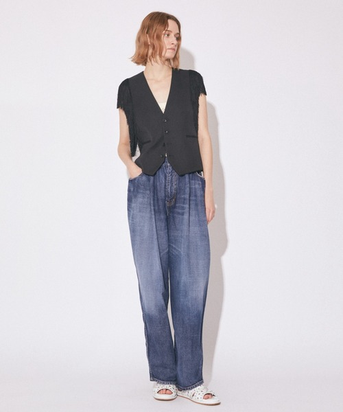 「beautiful people」 デニムパンツ 40 インディゴブルー レディース_画像6