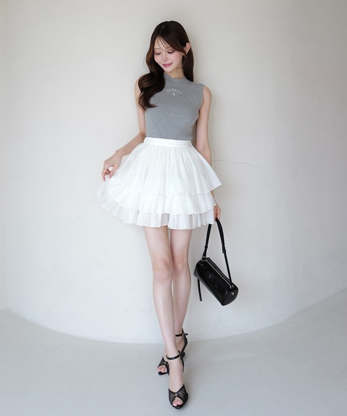 EIMY ISTOIRE（エイミーイストワール） ワンピース ORGANZA COMBI KNIT