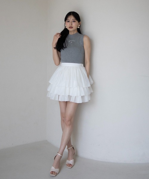 EIMY ISTOIRE（エイミーイストワール） ワンピース ORGANZA COMBI KNIT