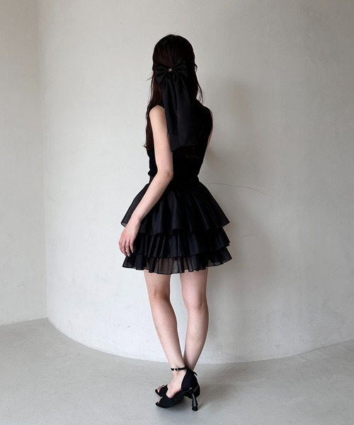 EIMY ISTOIRE（エイミーイストワール） ワンピース ORGANZA COMBI KNIT