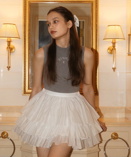 EIMY ISTOIRE（エイミーイストワール） ワンピース ORGANZA COMBI KNIT