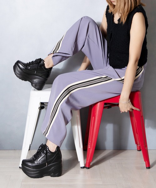「attagirl」 ローカットスニーカー L ブラック レディース_画像9