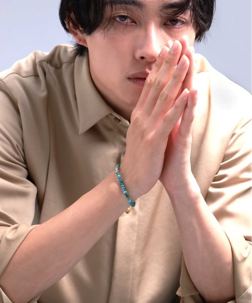 LION HEART × SUNKU39ターコイズブレスレット手周り17cmまで LION HEART × SUNKU39ターコイズブレスレット手周り17cmまで