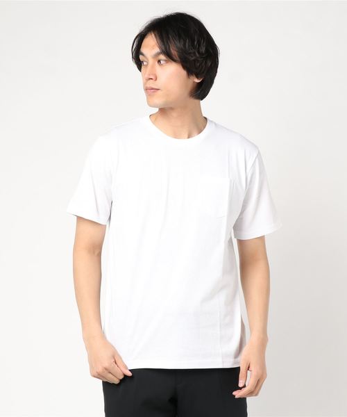 Tシャツ Tシャツ 無地ポケ付き半袖ｔシャツ Zero Stain 汗ジミが目立たない機能 Zozotown 通販 Paypayモール