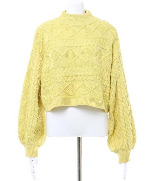 INGNI（イング） ニット 横編ケーブル柄ニット レディース : ZOZOTOWN