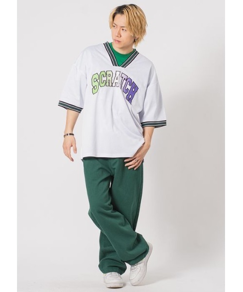 RE730 tシャツ カラフルなベースボールシャツ ビッグシルエット メンズ