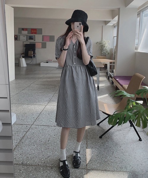 ワンピース organiczooBlueberryGinghamTribeSkirt2-3y ワンピース キッズ ベビー オーガニックズー ギンガムチェック