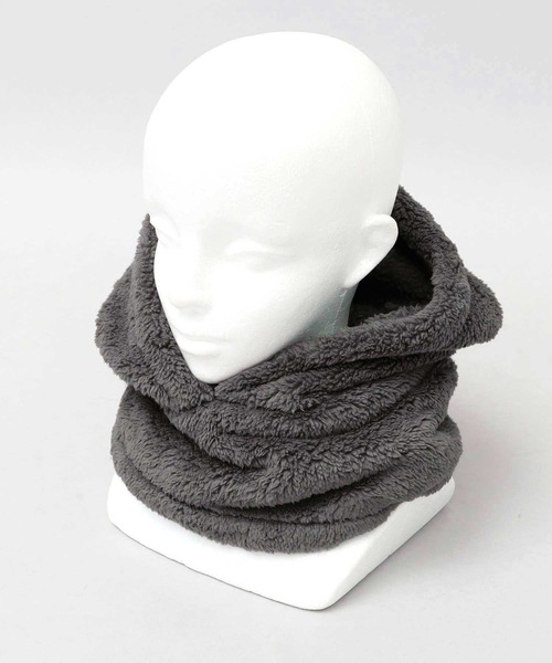 A.M.S. ネックウォーマー スヌード フリースボア フードネック
