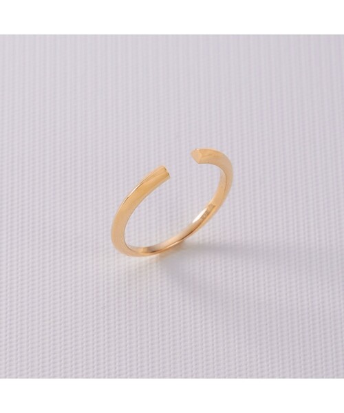 COCOSHNIK（ココシュニック） 指輪 リング K10しのぎ オープンリング