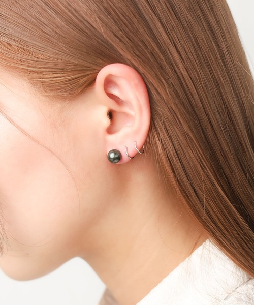 MUZE ミューズ　ピアス　即完品 MUSES（ミューズ） ピアス MUSESオーバル淡水パールピアス レディース