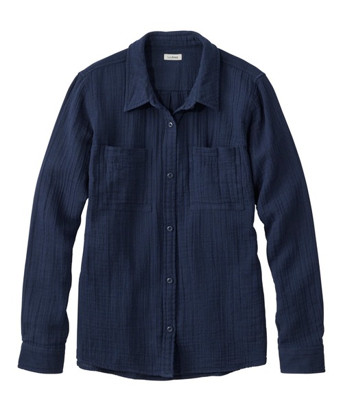 L.L.Bean（エルエルビーン） ブラウス シャツ 夏 クラウド・ガーゼ