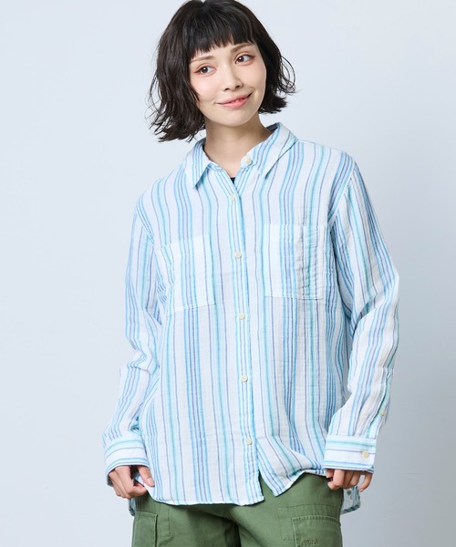 エルエルビーン　長袖　シャツ　ブラウス　XL 新品　定価14000円　3L L.L.Bean（エルエルビーン） ブラウス シャツ 夏 クラウド・ガーゼ