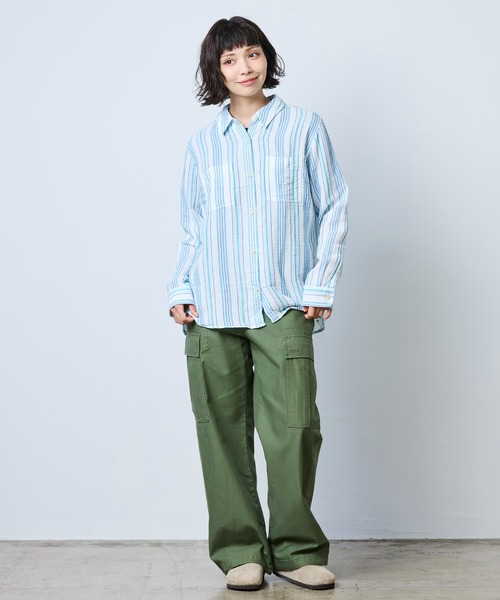 L.L.Bean（エルエルビーン） ブラウス シャツ 夏 クラウド・ガーゼ