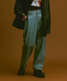 SOLO jeans コットンツイルルーズパンツ 32 Loose curve denim pants : straight denim pants /ルーズ