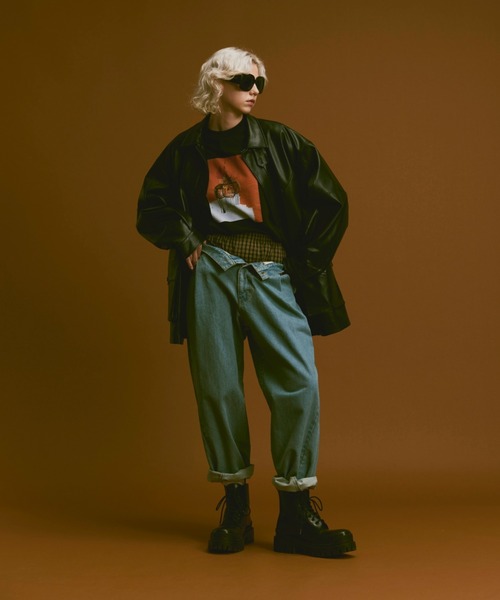 パンツ Loose curve denim pants soerte ジーンズ Loose curve denim pants : straight /ルーズ