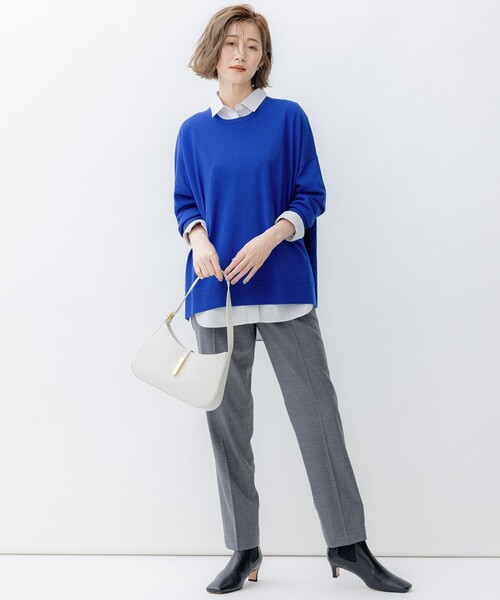 新品！23区ウールパンツ 23区 L(ニジュウサンク エル)のクリアウールサキソニー
